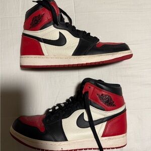 Nike Air Jordan 1 High Black Red White Sneakers